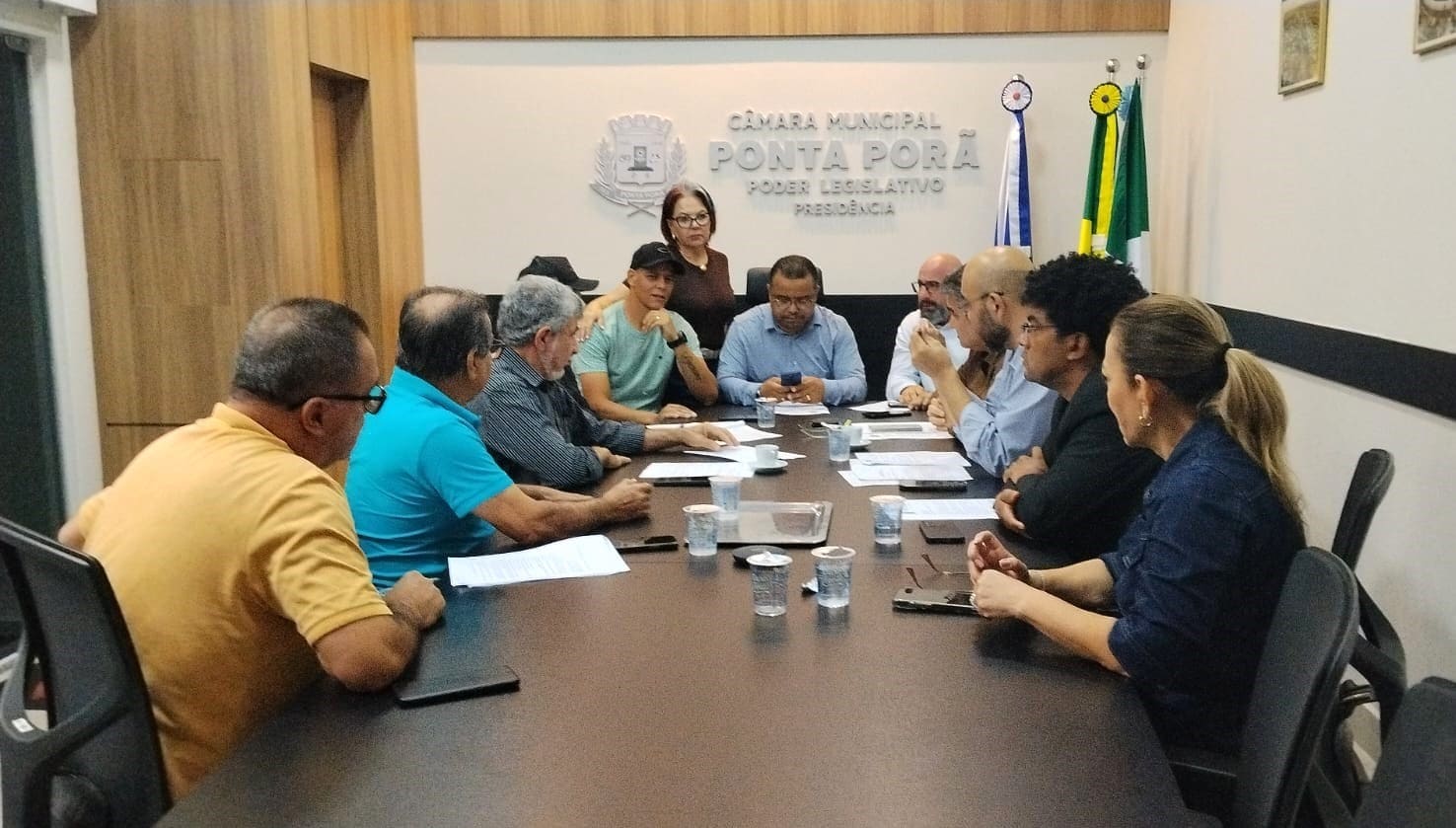 Vereadores mantêm reunião com  dirigentes do comércio de Ponta Porã